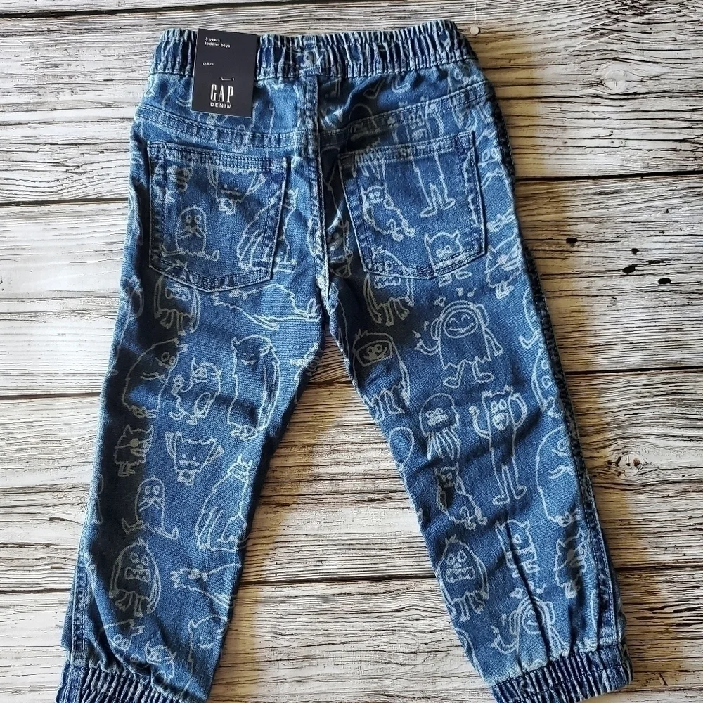 GAP Denim Joggers Halloween Themed NWT